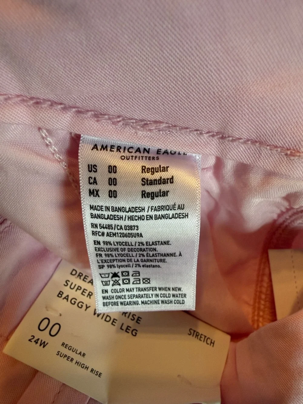 American Eagle Outfitters Dreamy Drape Super High Rise Baggy Wide Leg Pants 24W - Picture 7 of 15